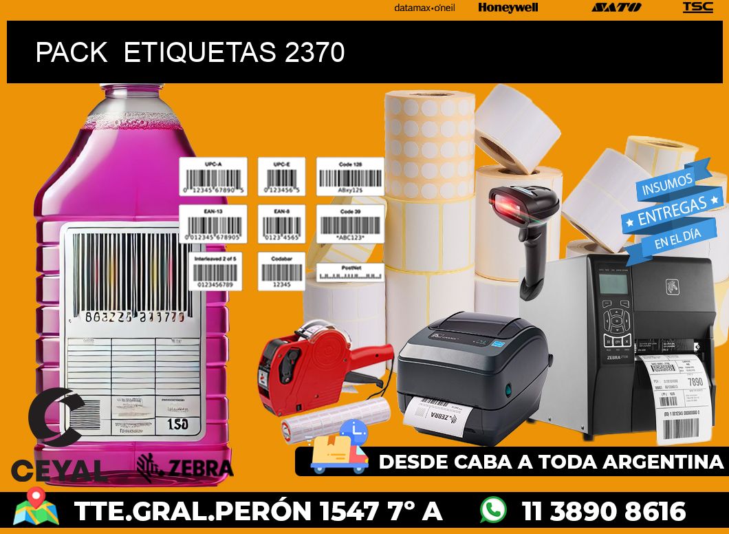 PACK  ETIQUETAS 2370