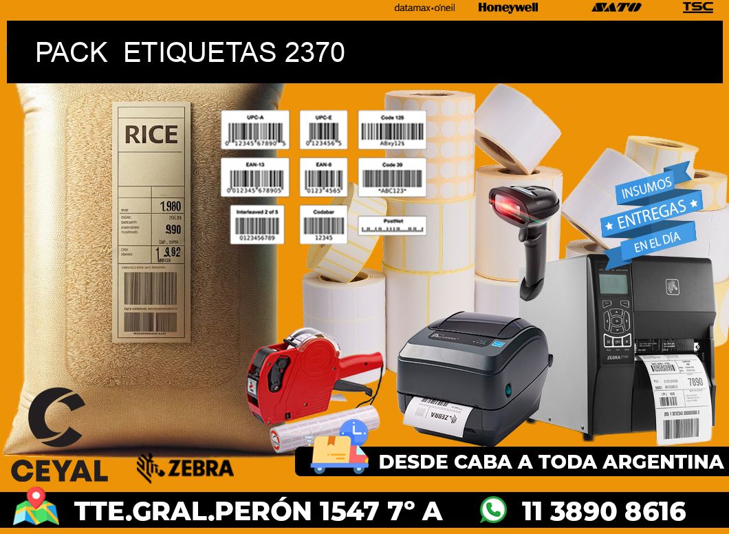 PACK  ETIQUETAS 2370