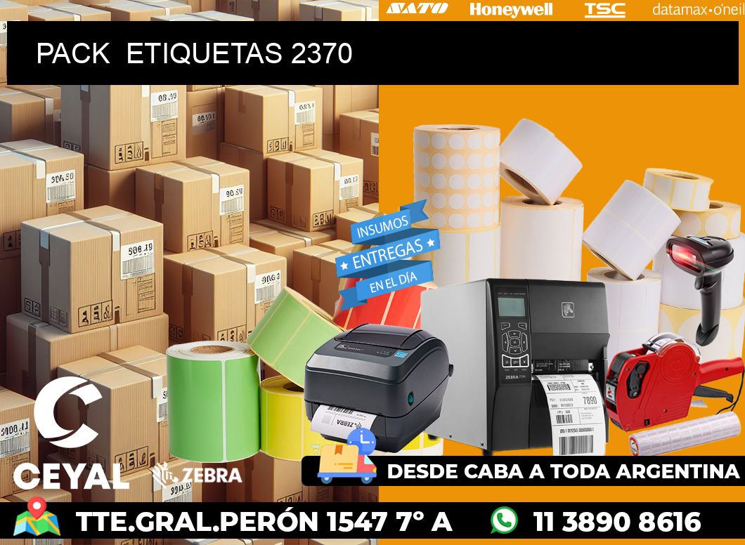 PACK  ETIQUETAS 2370