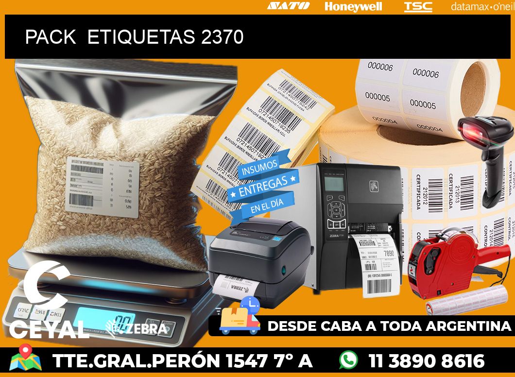 PACK  ETIQUETAS 2370