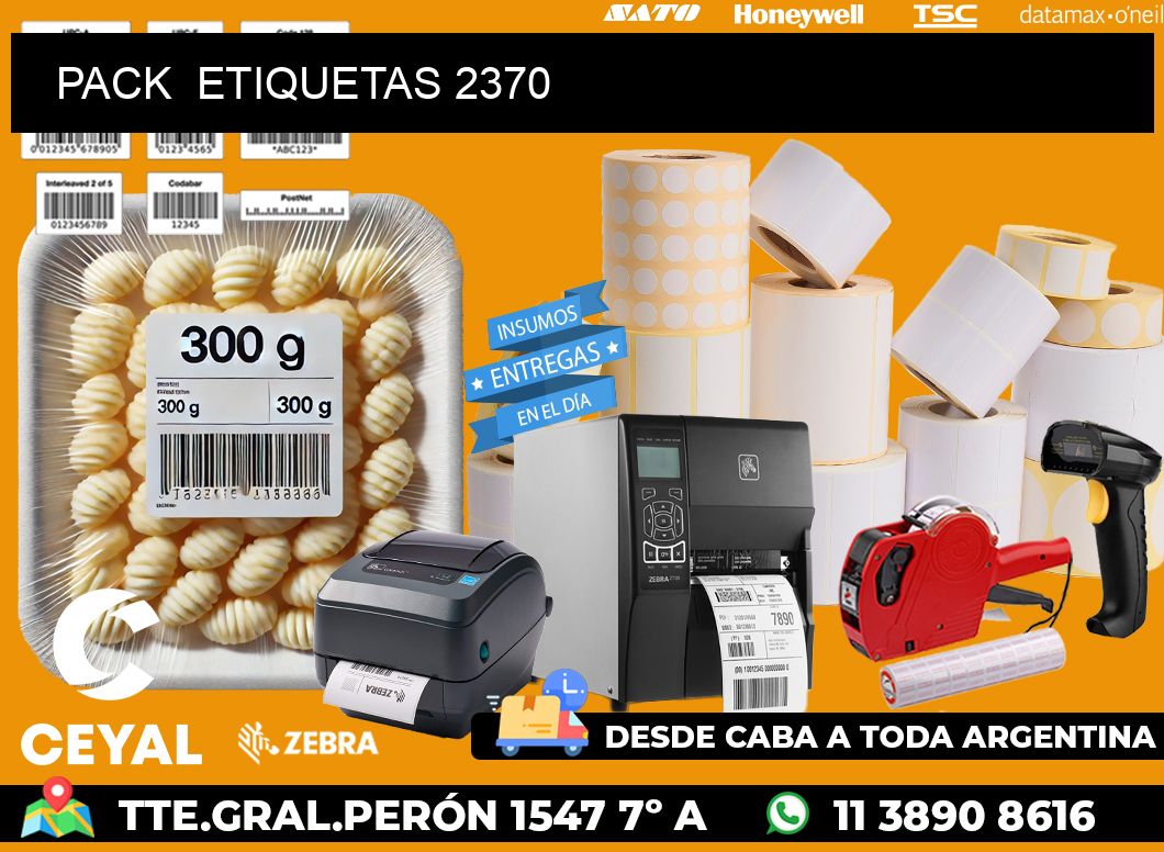 PACK  ETIQUETAS 2370