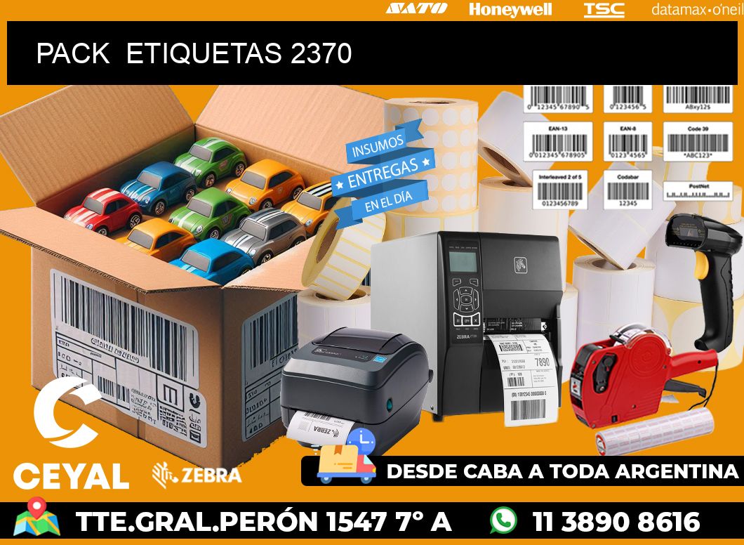 PACK  ETIQUETAS 2370