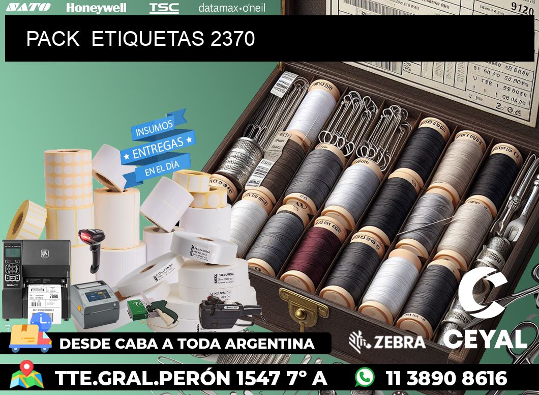 PACK  ETIQUETAS 2370