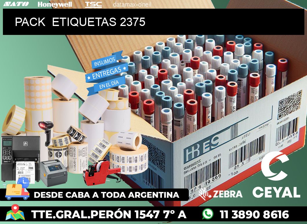 PACK  ETIQUETAS 2375