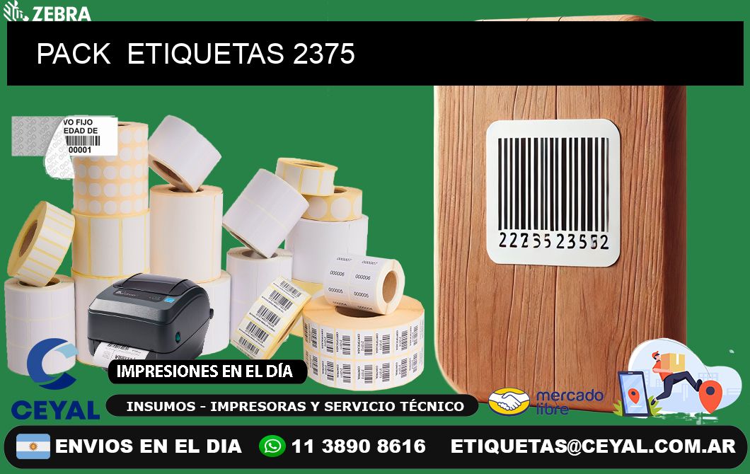 PACK  ETIQUETAS 2375