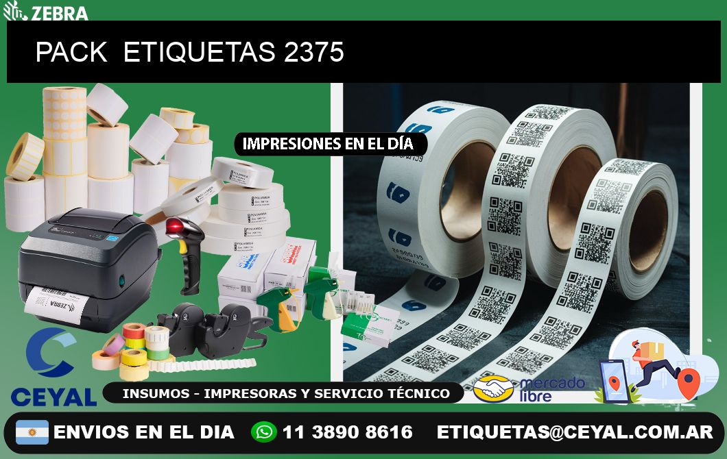 PACK  ETIQUETAS 2375