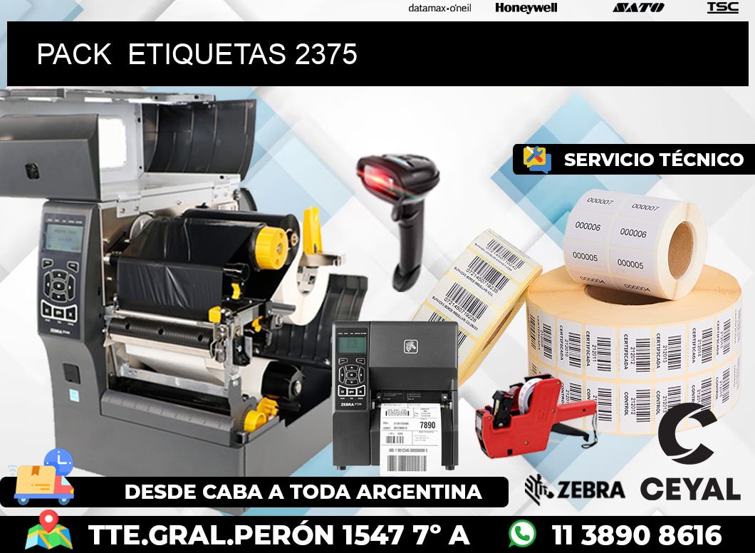 PACK  ETIQUETAS 2375