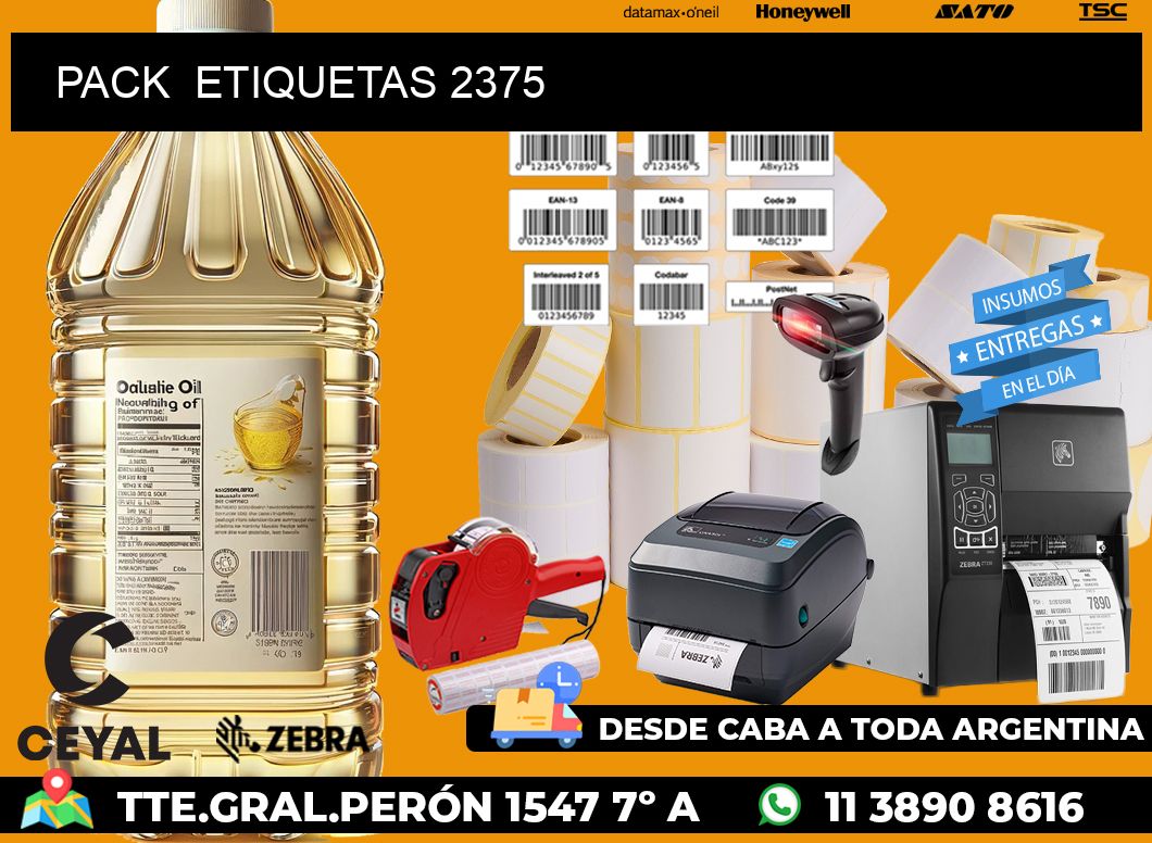 PACK  ETIQUETAS 2375