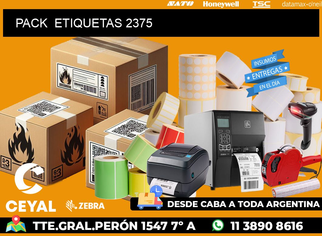 PACK  ETIQUETAS 2375