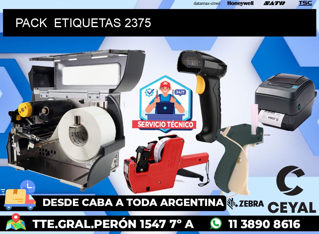 PACK  ETIQUETAS 2375