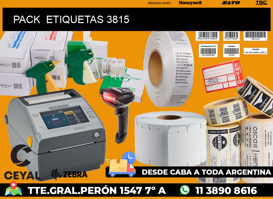 PACK  ETIQUETAS 3815