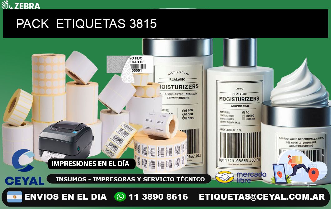 PACK  ETIQUETAS 3815