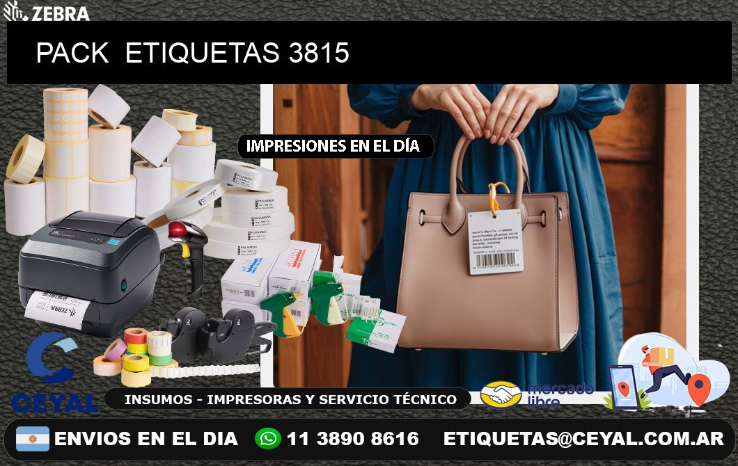 PACK  ETIQUETAS 3815