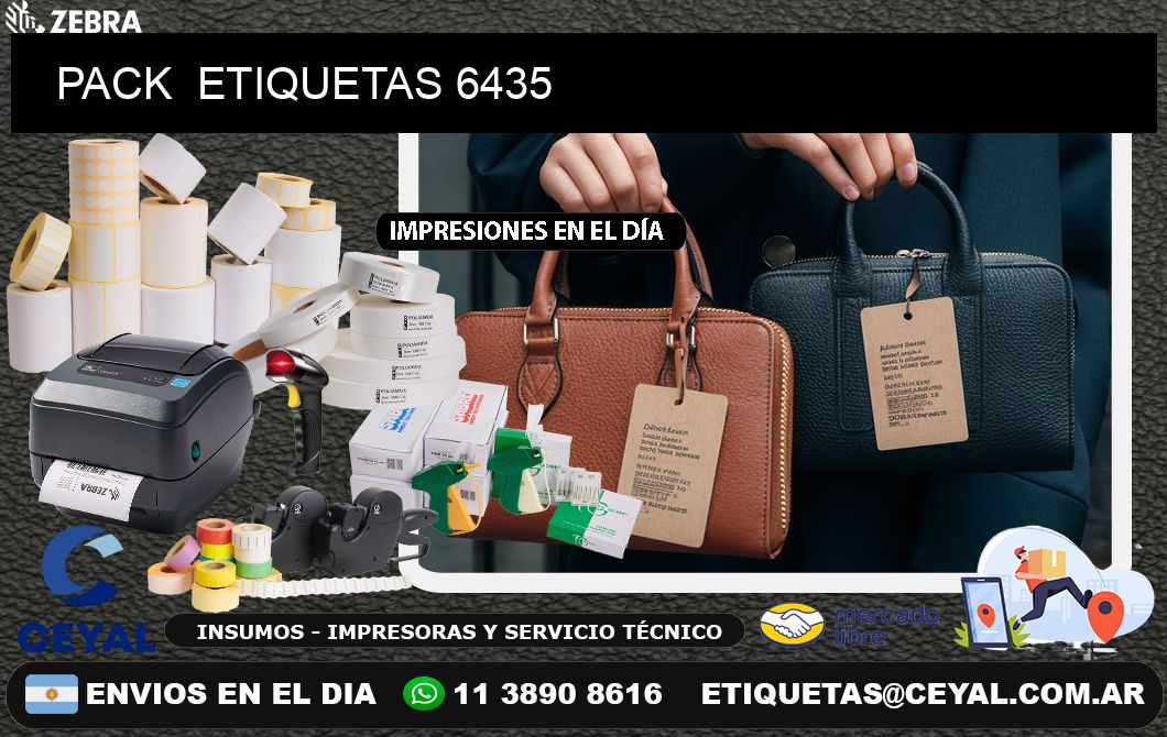 PACK  ETIQUETAS 6435