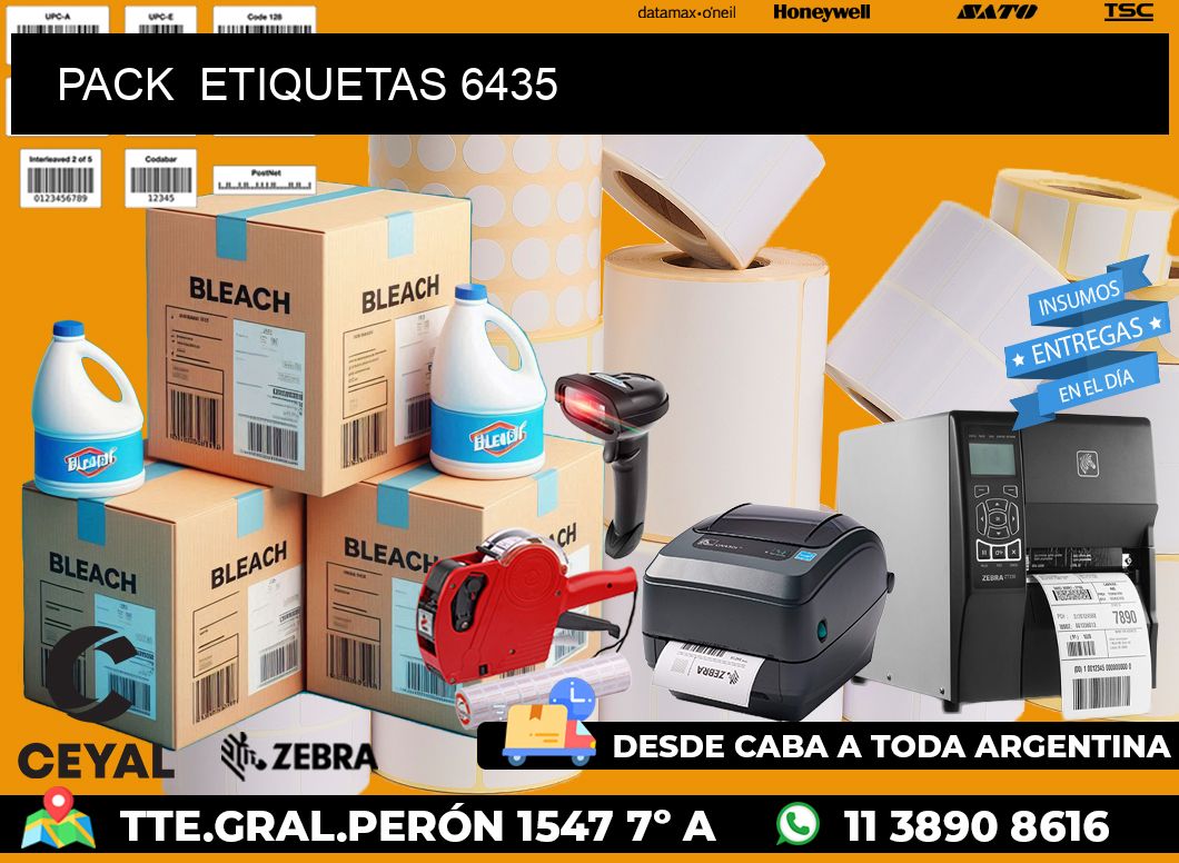 PACK  ETIQUETAS 6435