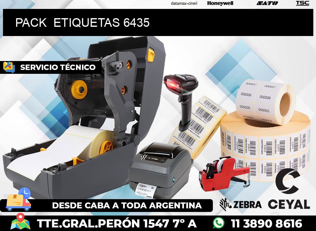 PACK  ETIQUETAS 6435