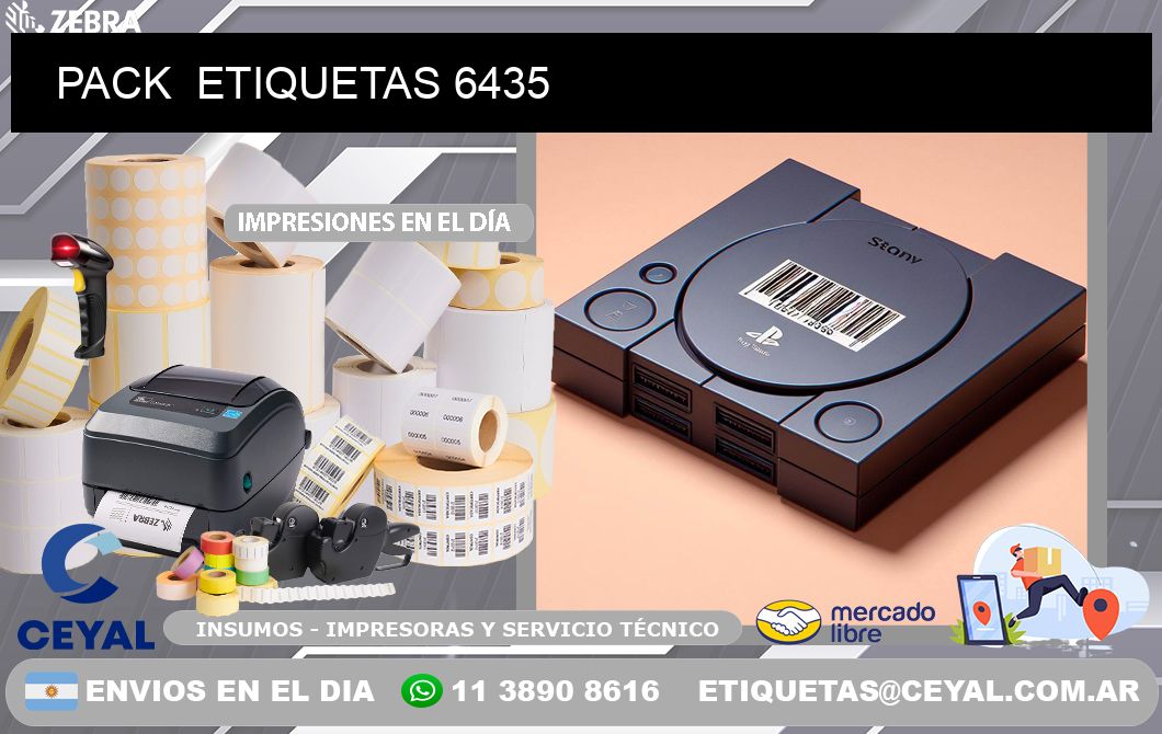 PACK  ETIQUETAS 6435
