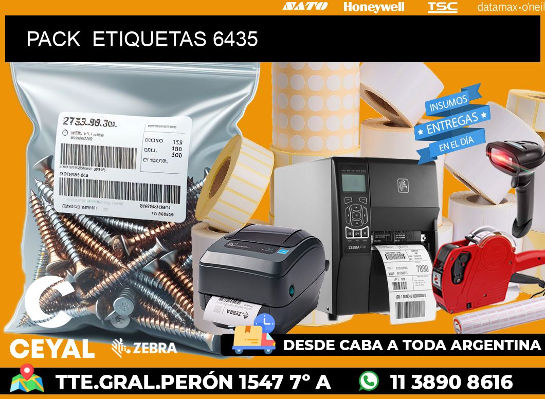 PACK  ETIQUETAS 6435