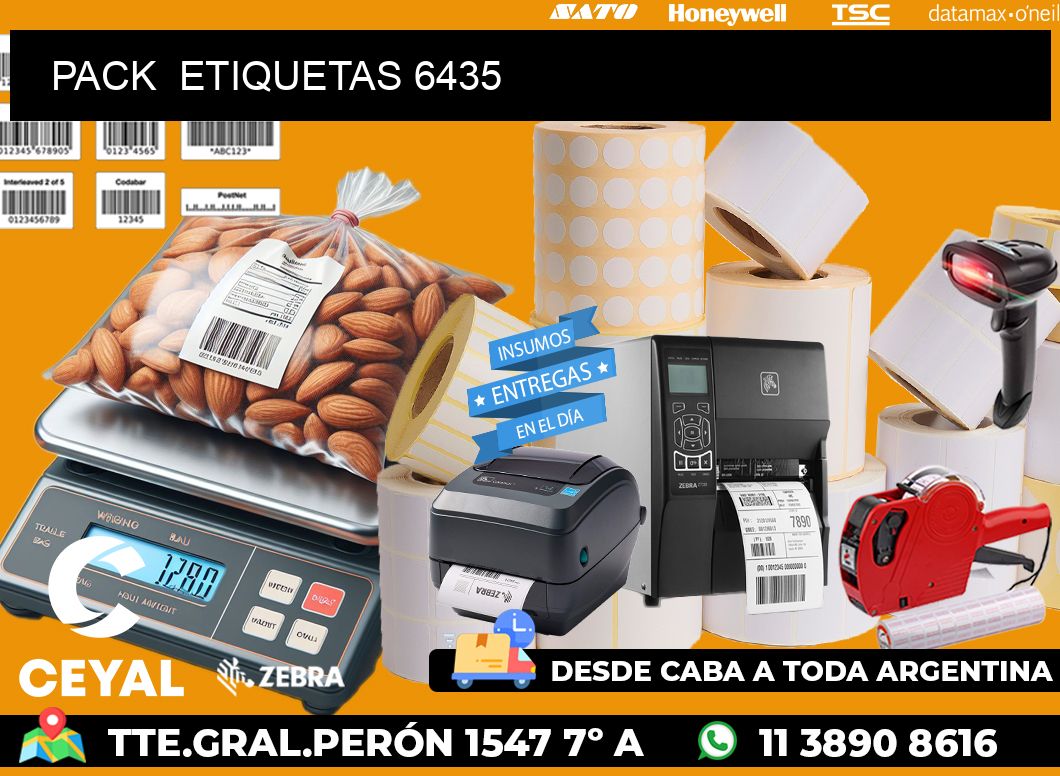 PACK  ETIQUETAS 6435
