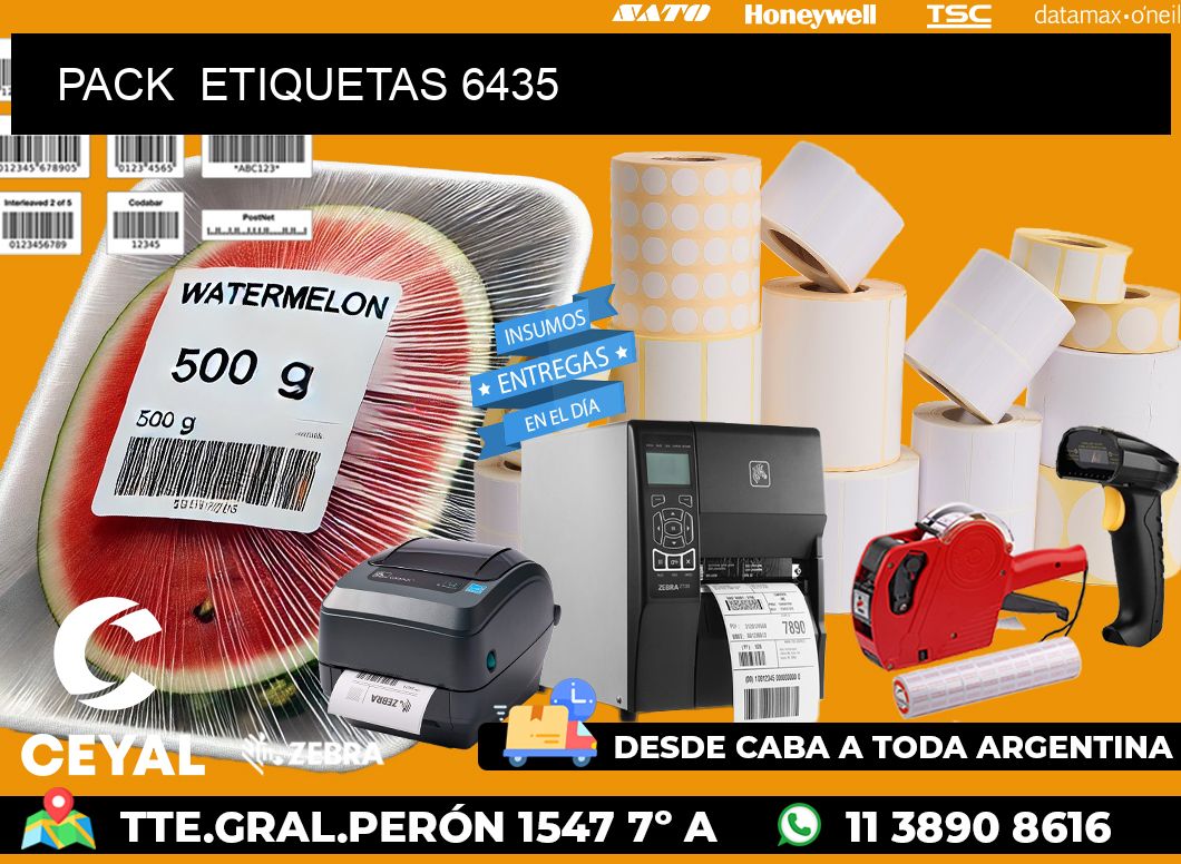 PACK  ETIQUETAS 6435