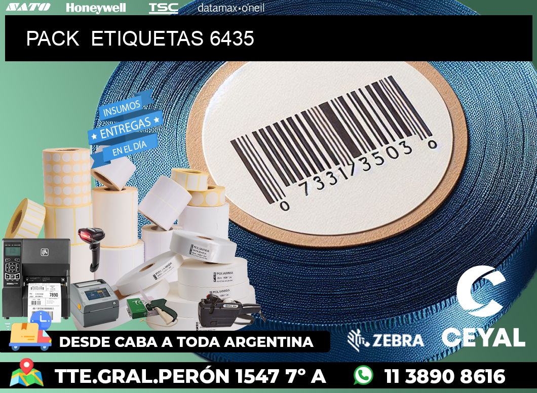 PACK  ETIQUETAS 6435