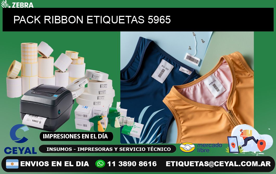 PACK RIBBON ETIQUETAS 5965