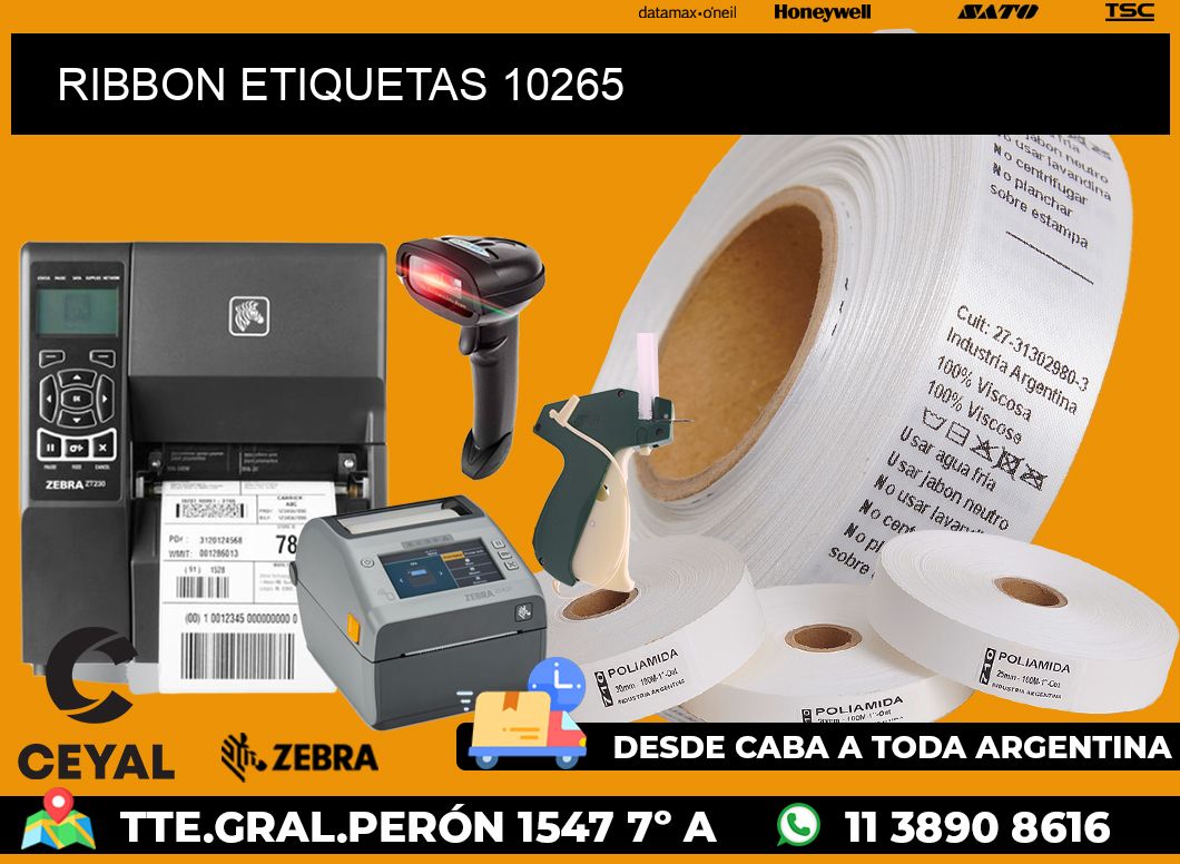 RIBBON ETIQUETAS 10265