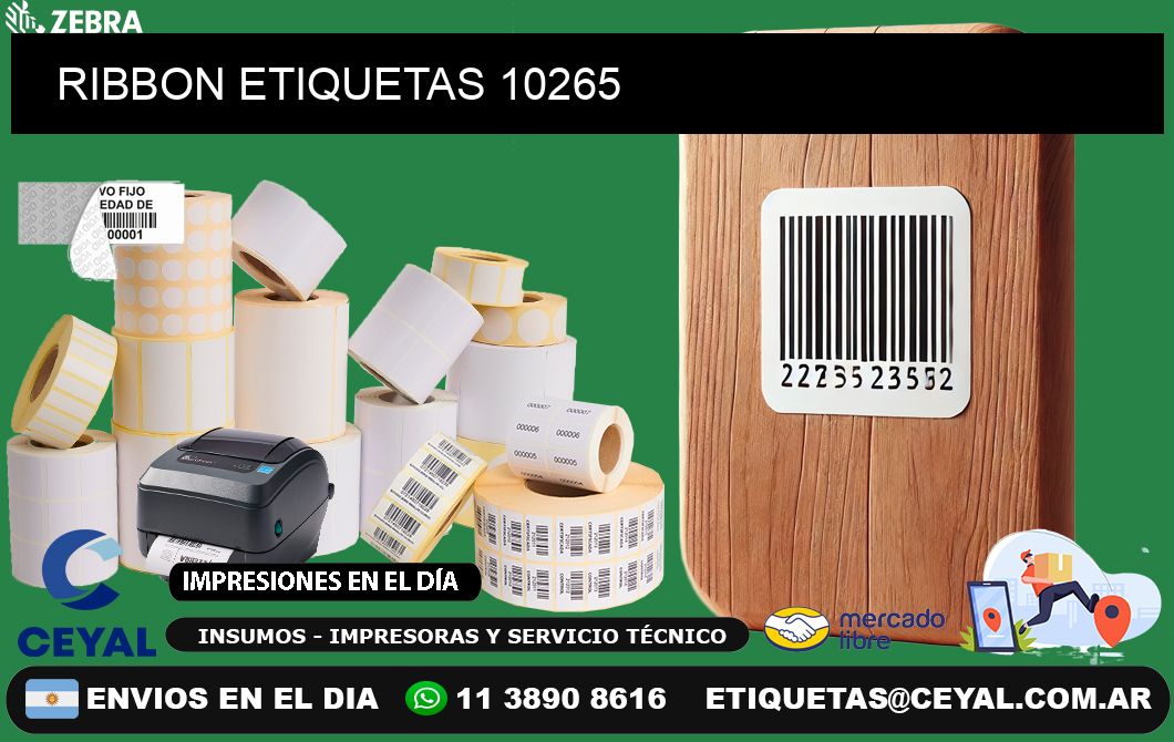 RIBBON ETIQUETAS 10265