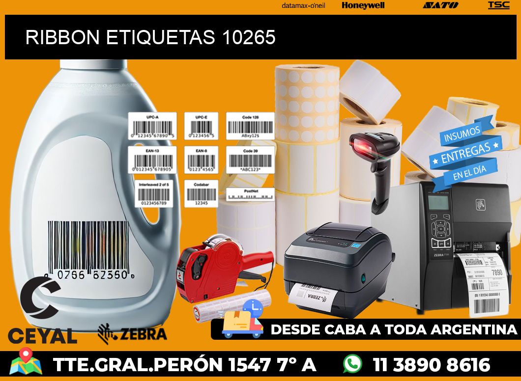 RIBBON ETIQUETAS 10265