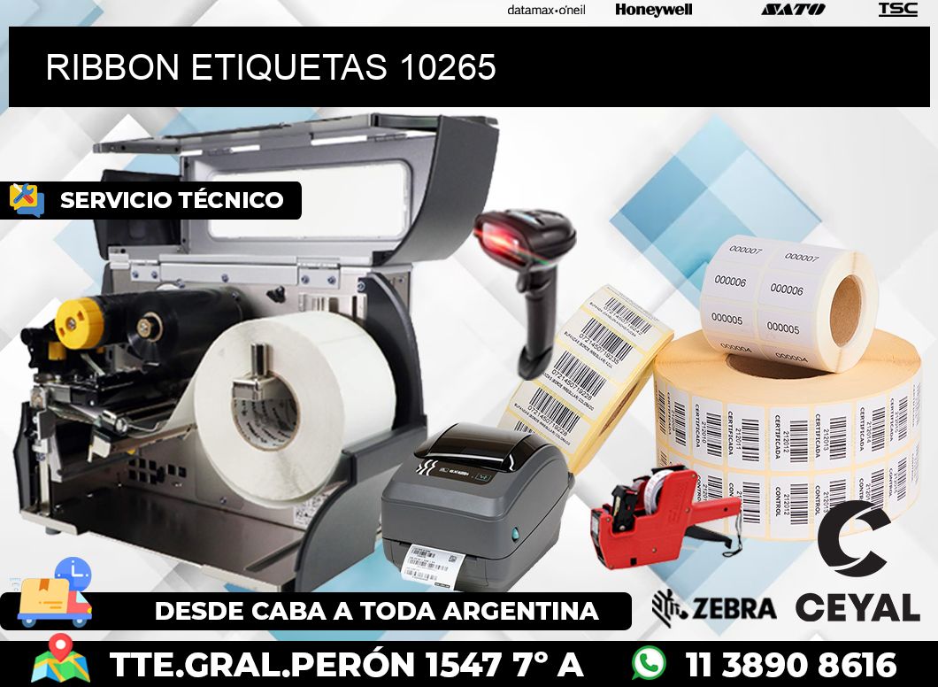 RIBBON ETIQUETAS 10265