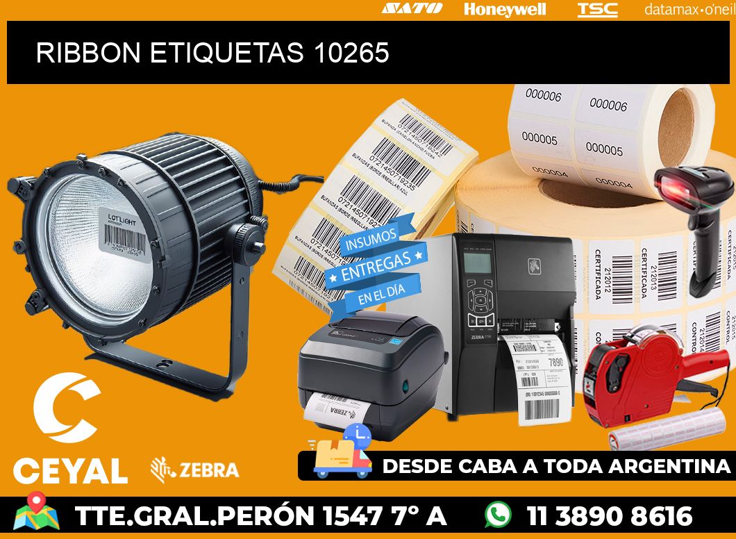 RIBBON ETIQUETAS 10265