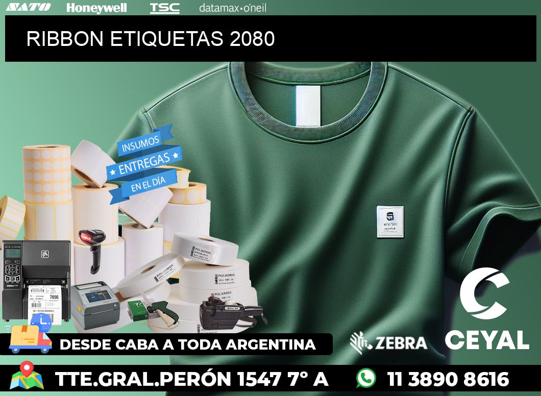 RIBBON ETIQUETAS 2080