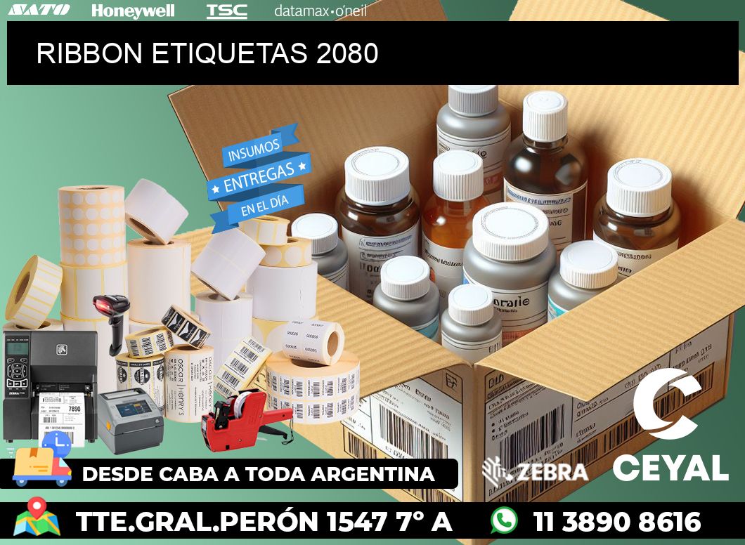 RIBBON ETIQUETAS 2080