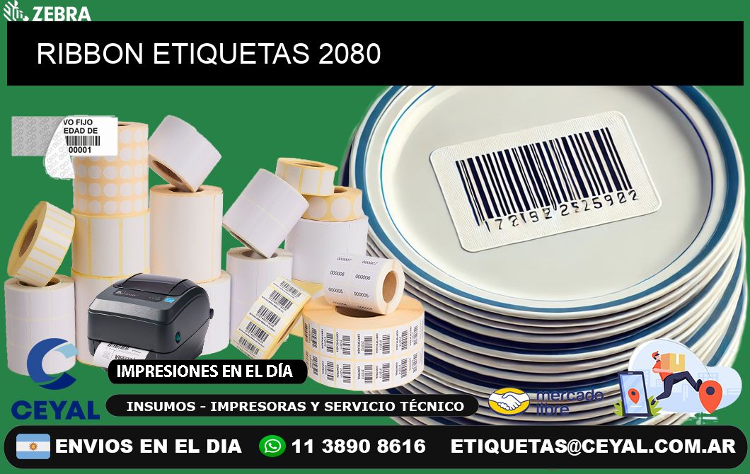 RIBBON ETIQUETAS 2080