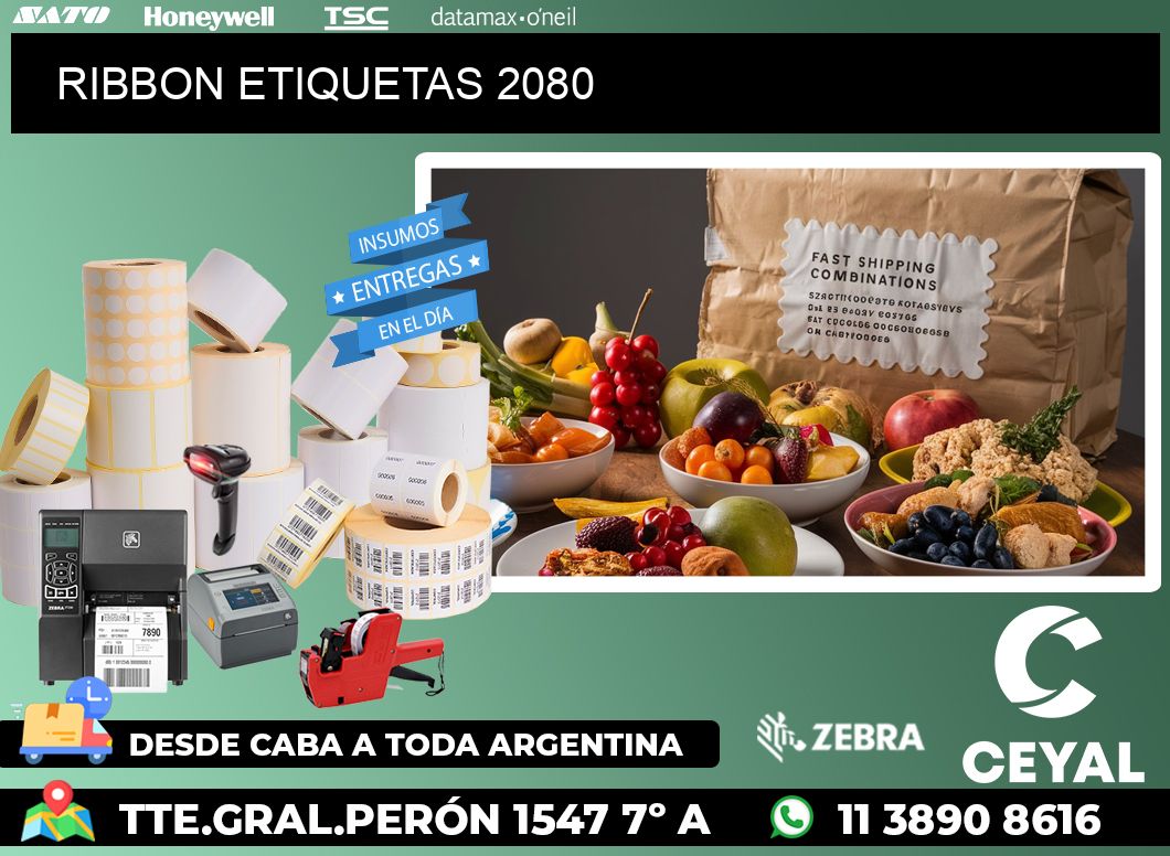 RIBBON ETIQUETAS 2080