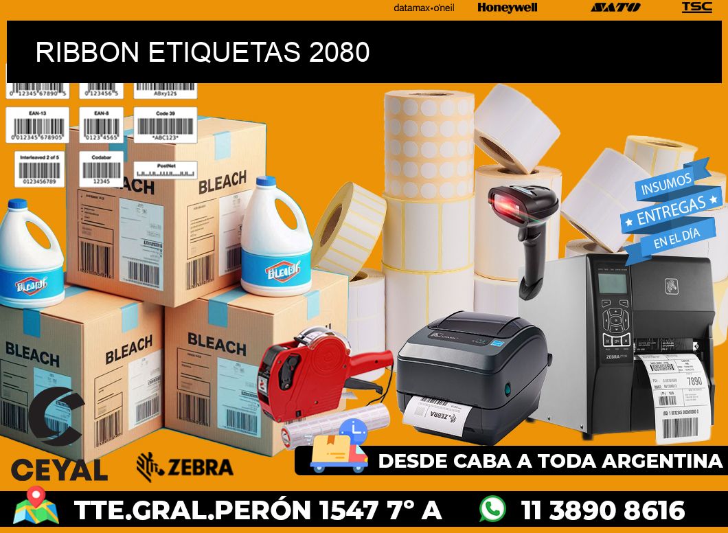 RIBBON ETIQUETAS 2080