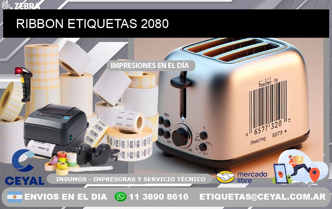 RIBBON ETIQUETAS 2080