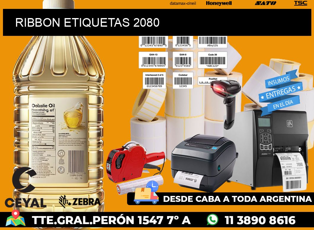 RIBBON ETIQUETAS 2080