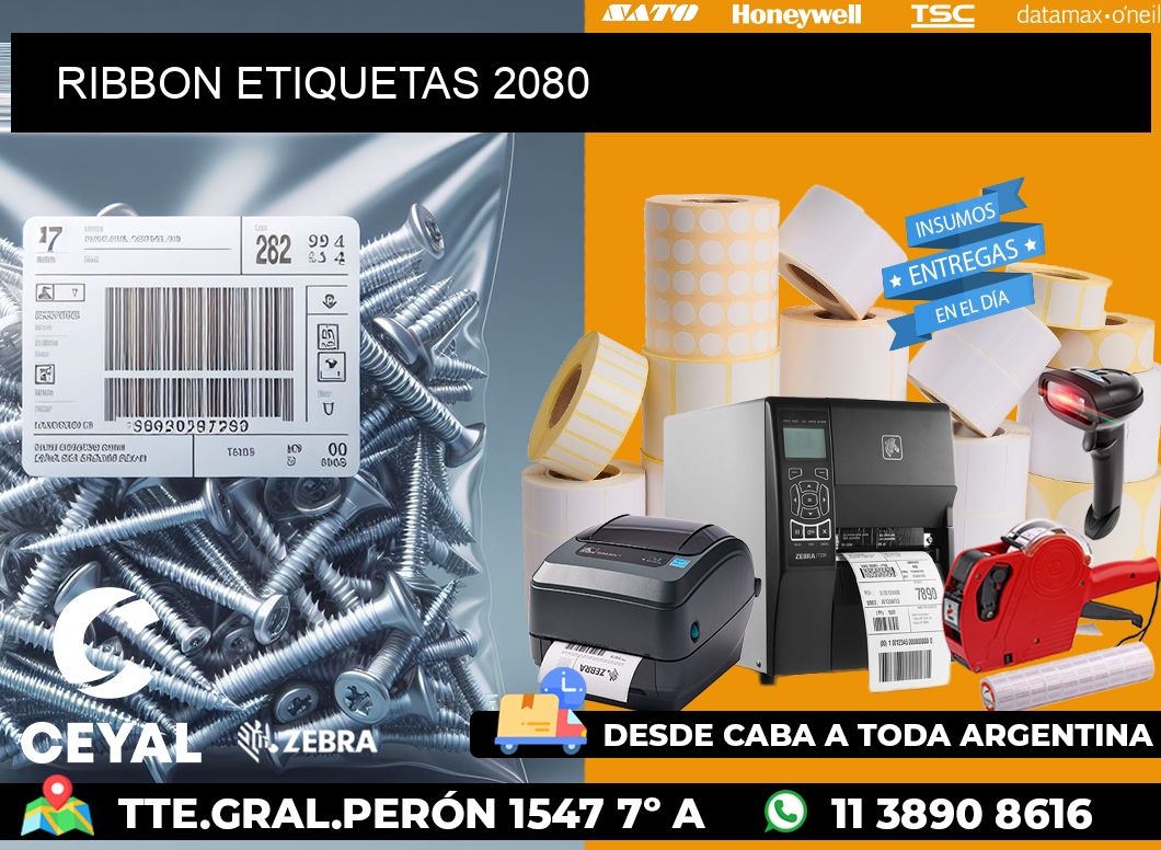 RIBBON ETIQUETAS 2080