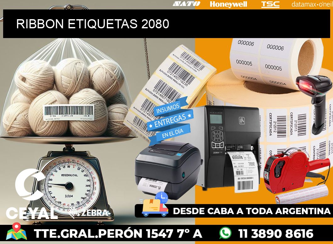 RIBBON ETIQUETAS 2080
