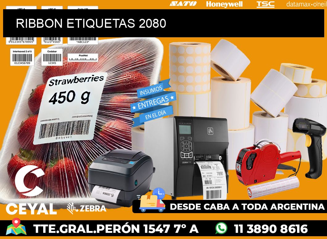 RIBBON ETIQUETAS 2080