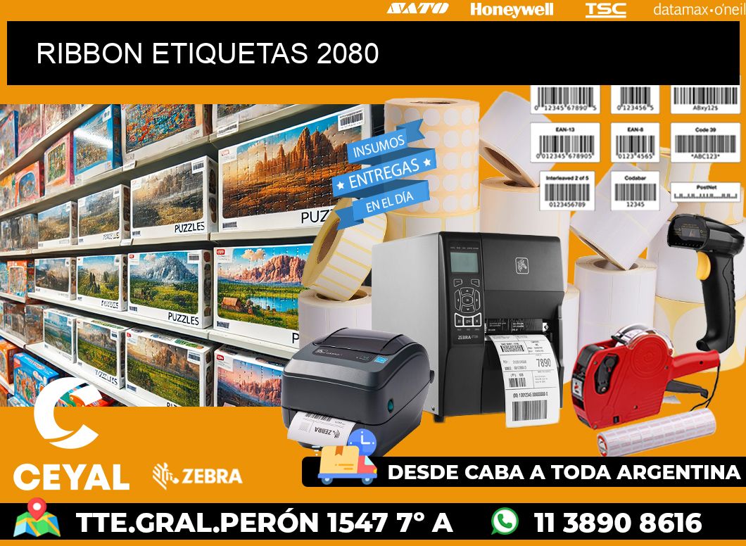 RIBBON ETIQUETAS 2080