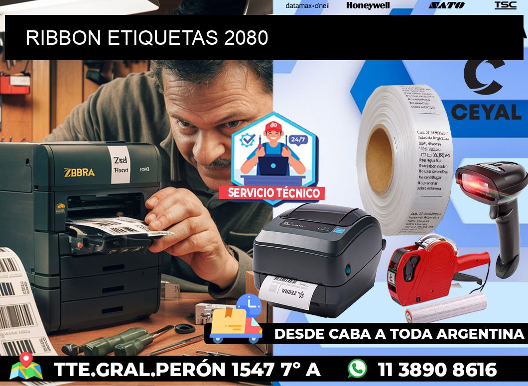 RIBBON ETIQUETAS 2080