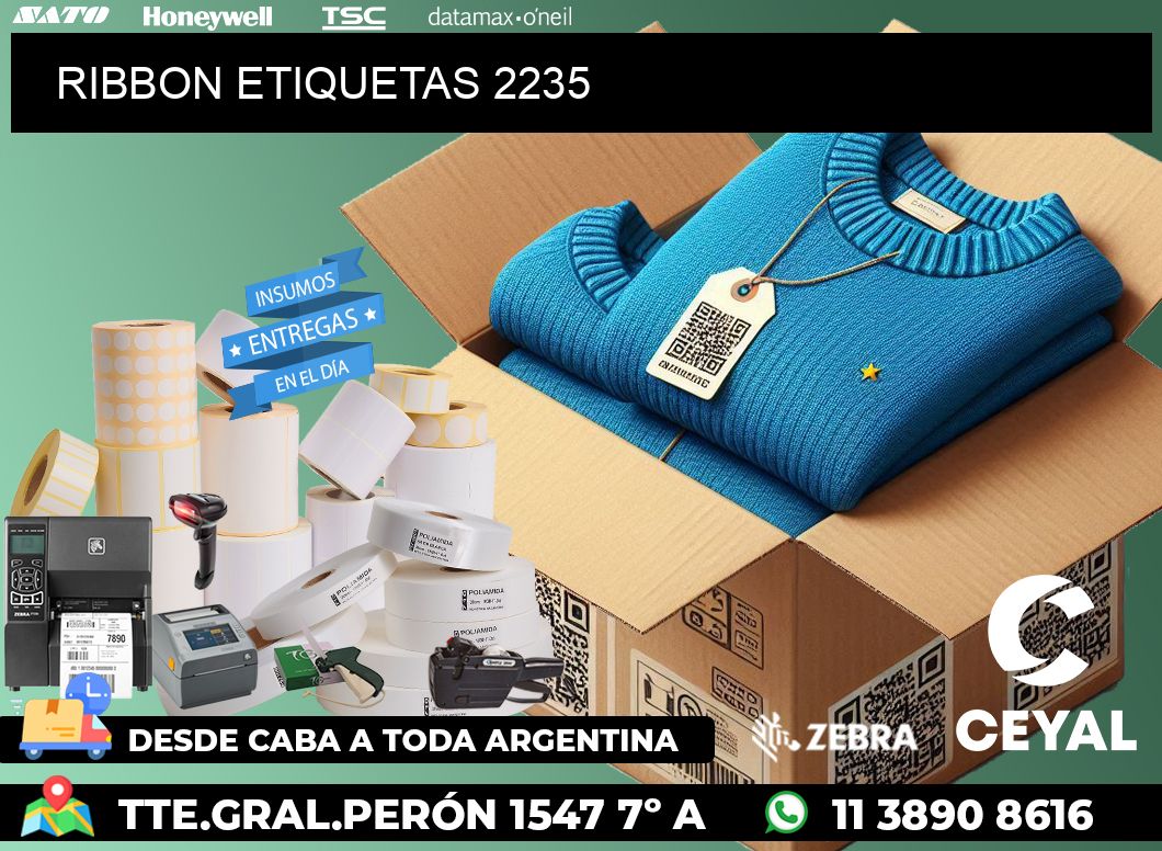 RIBBON ETIQUETAS 2235