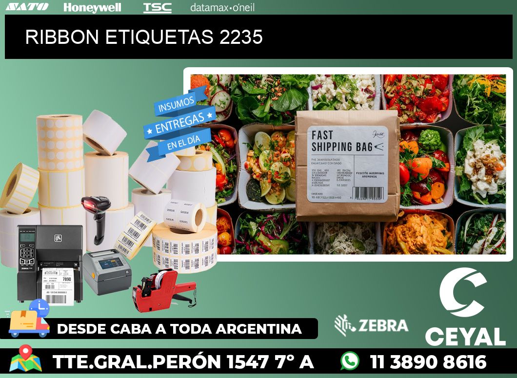 RIBBON ETIQUETAS 2235