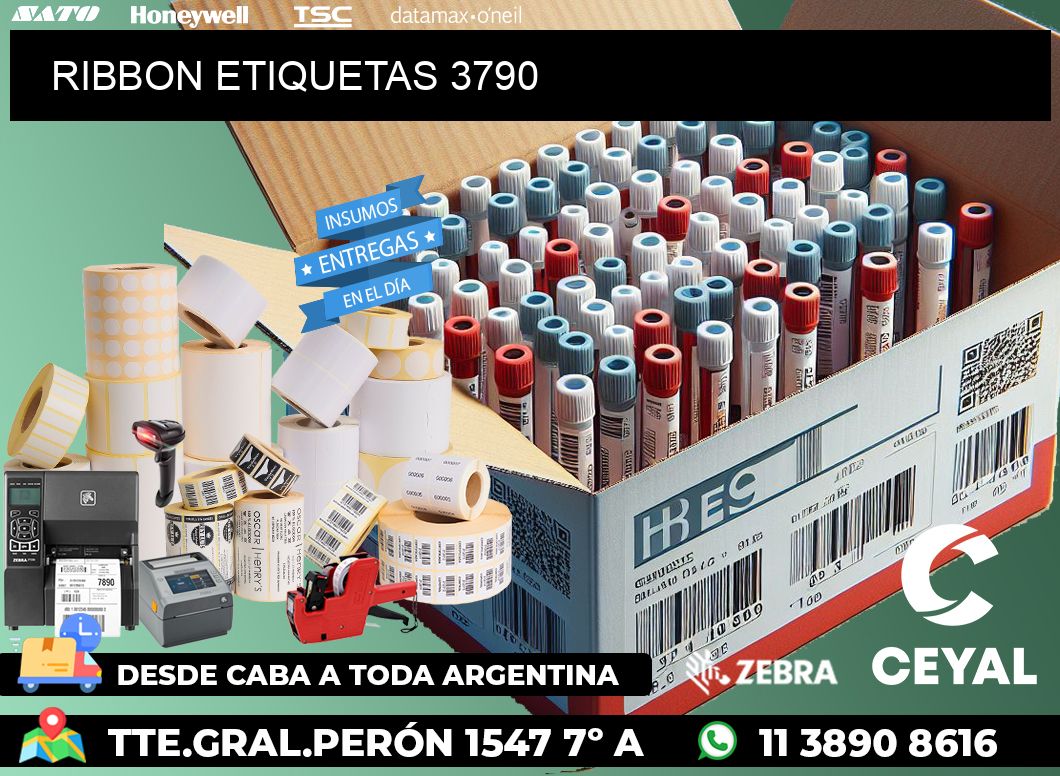 RIBBON ETIQUETAS 3790