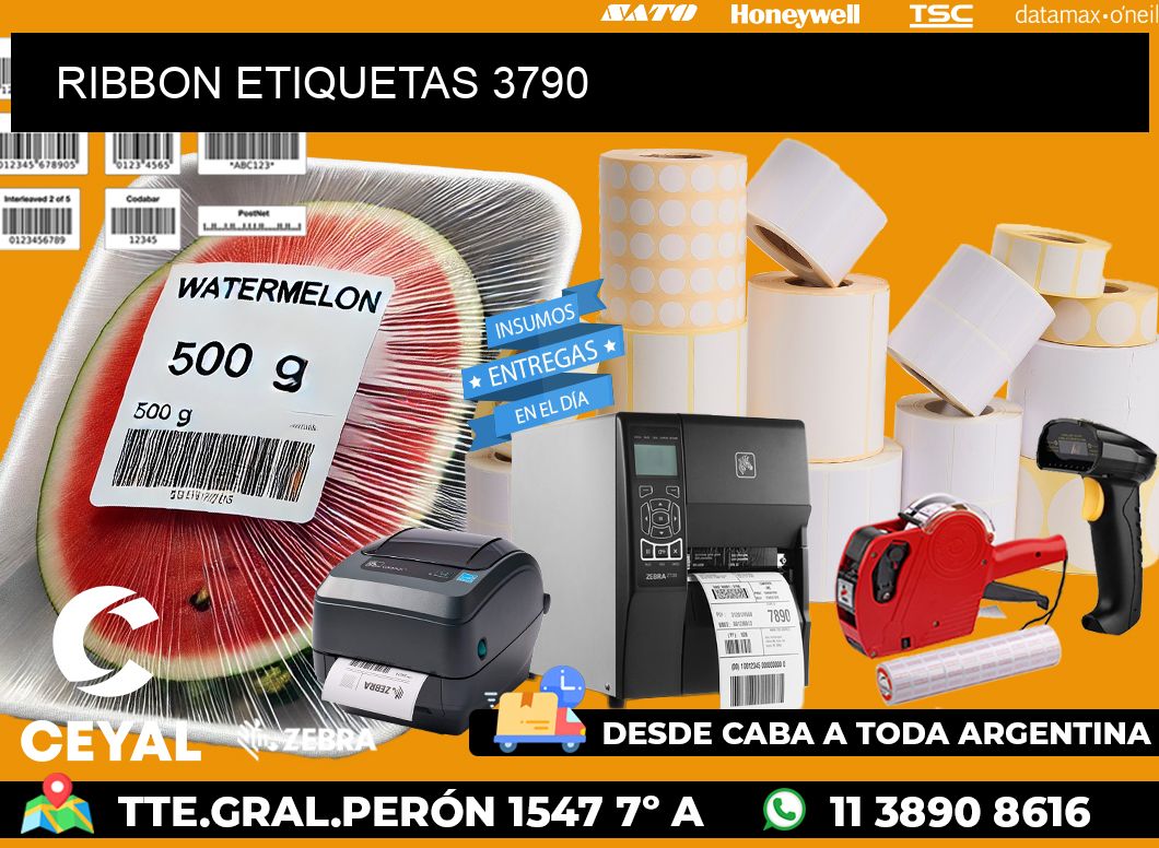 RIBBON ETIQUETAS 3790