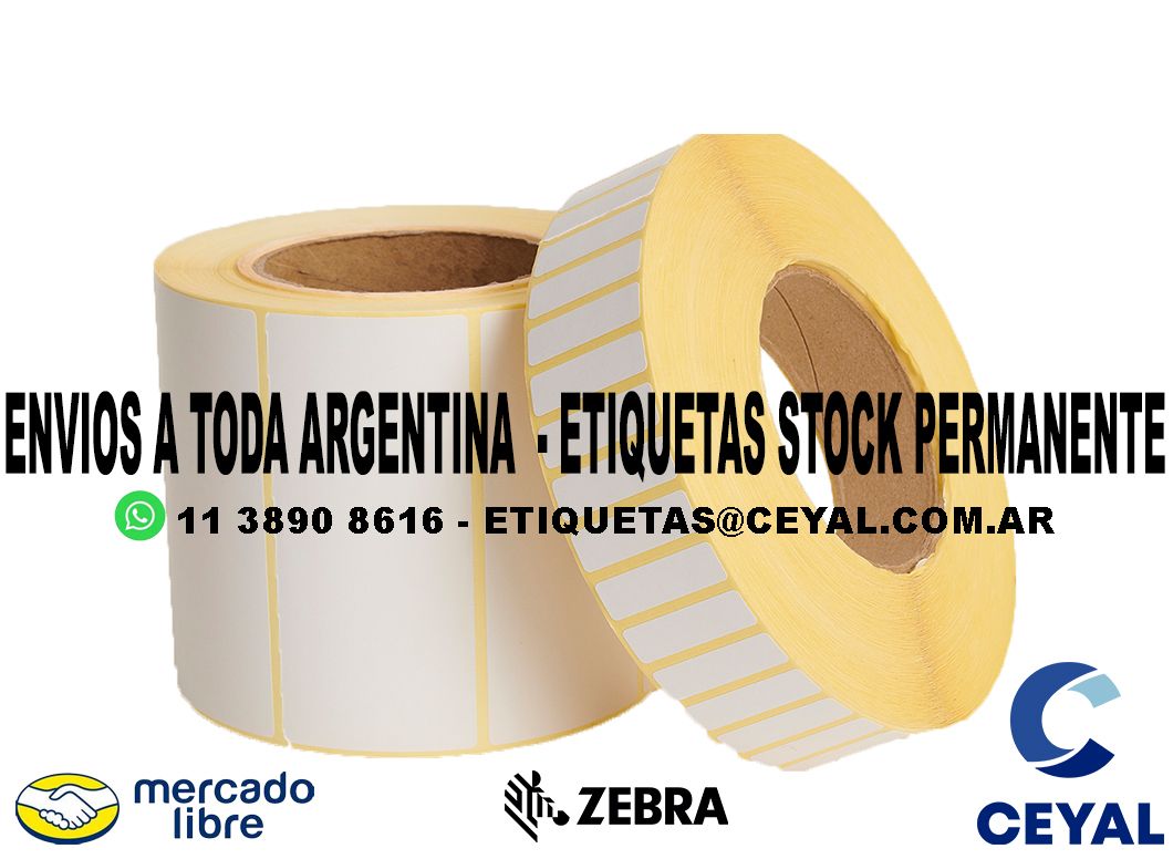 50 CAJAS DE ETIQUETAS  25 x 45 X 1000 UNIDADES