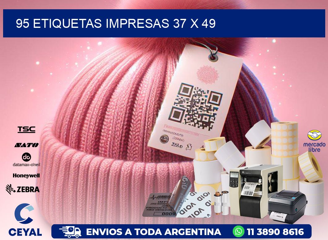 95 ETIQUETAS IMPRESAS 37 x 49