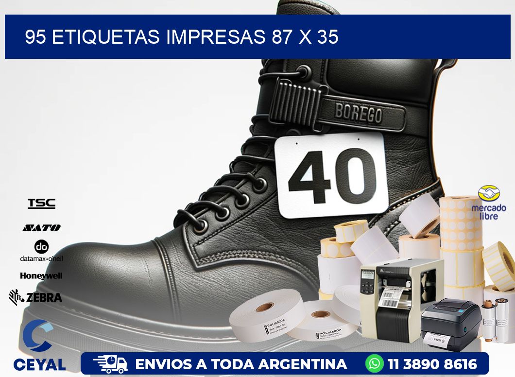 95 ETIQUETAS IMPRESAS 87 x 35